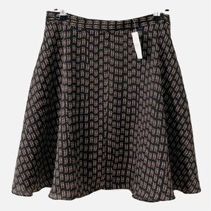 NWT Ann Taylor LOFT Fully Lined A-line Swing Skirt Career Wear Black Pink White